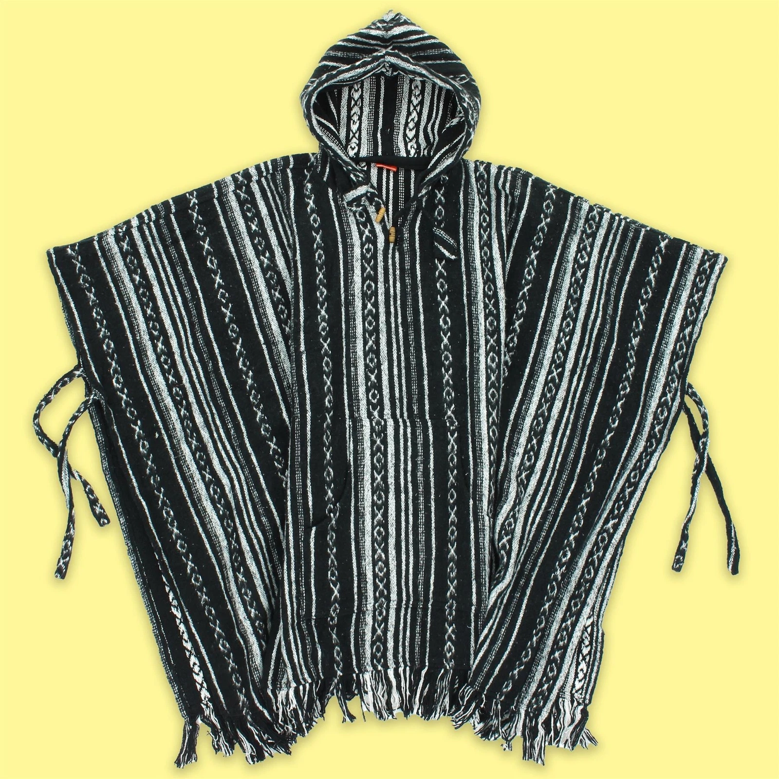 Poncho Hooded Cotton Woven Unisex Adults Warm Cold Dip Robe Black Diamond
Opens in a new window or t