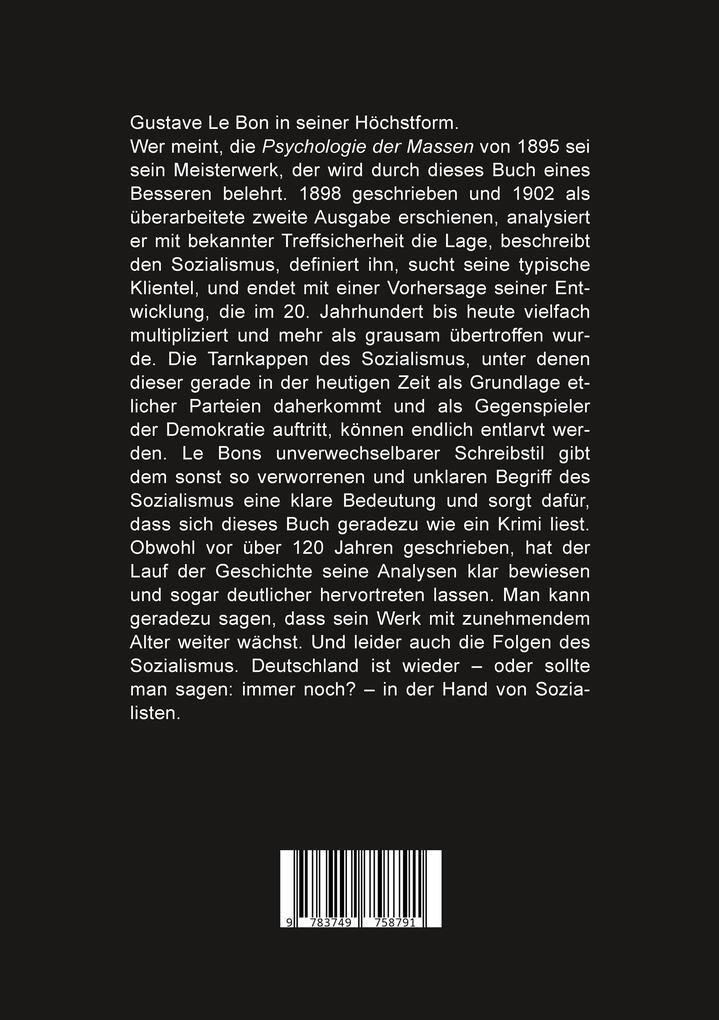 Thumbnail - Psychologie Des Sozialismus | Gustave Le Bon | Deutsch