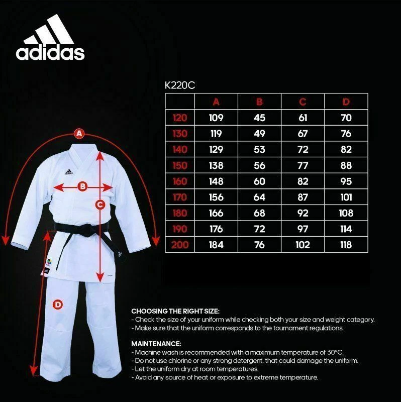 Karateanzug Adidas – Club WKF Kumite Karategi ClimaCOOL weiß Training - Bild 4 von 4