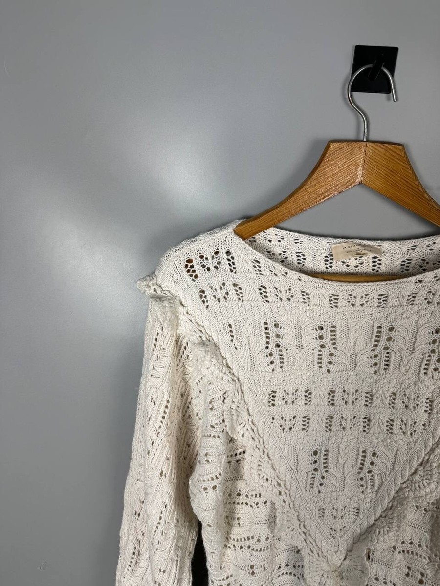 La Maille Sezane Pullover Sweater Top Women's Size M Wool