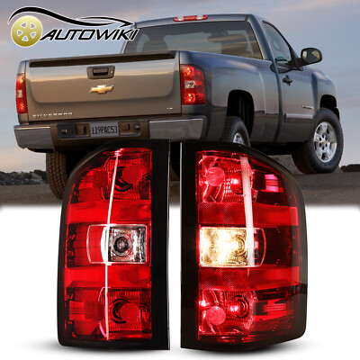 Nakuuly Tail Light Assembly Compatible With 2014 2015 Chevy Silverado 1500 2500HD 3500HD GMC Sierra 3500 HD Right Passenger Side Taillight Brake Lamps Bulb And Harness In | Whizz Tail Light Assemblies - Foto 9