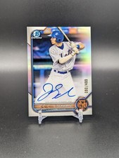 JT Schwartz Mets 2022 Bowman Chrome Prospects Refractor Auto #'d 90/499 #CPA-JS