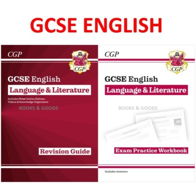 Neu GCSE Englisch Sprache & Literatur Revision Guide & Arbeitsbuch KS4 Cgp 2023