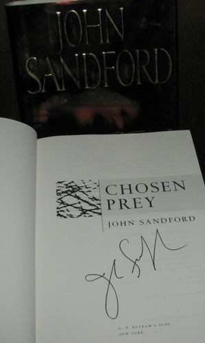 Chosen Prey John Sandford Signed 1st/1st HC DJ Thriller Collectible Hardcover - Picture 2 of 8