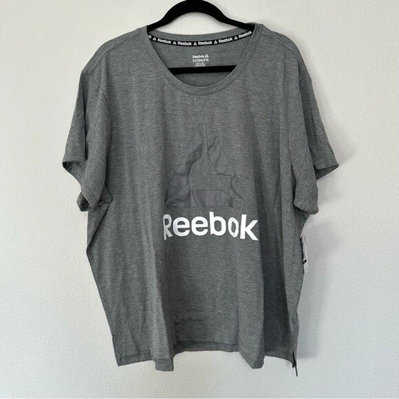 NWT Reebok ultimate tee grey women's plus size 2X activewear shirt | eBay