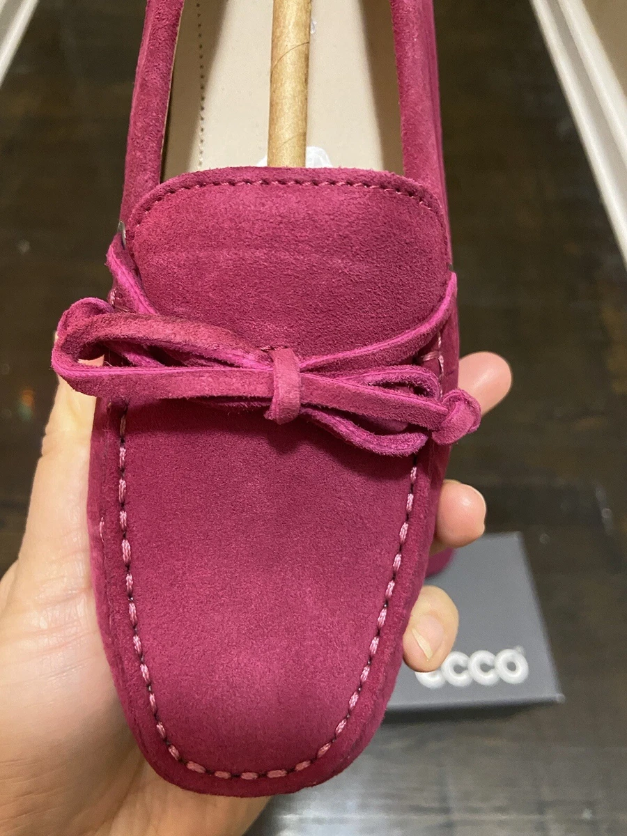 Ecco moc womens sales pink