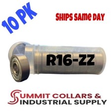 R16-ZZ High Quality Two Side Metal Shield Ball Bearing 1"x2"x1/2"  10PK 