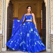 Latest Designer Georgette Lehenga Choli With Dupatta For Wedding  Function