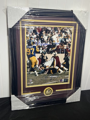 Mike Nelms and Darryl Grant Signed Framed 11x14 Photo Washington ...