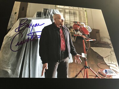 BRYAN CRANSTON SIGNED AUTOGRAPH 8x10 PHOTO BREAKING BAD BECKETT BAS COA ...