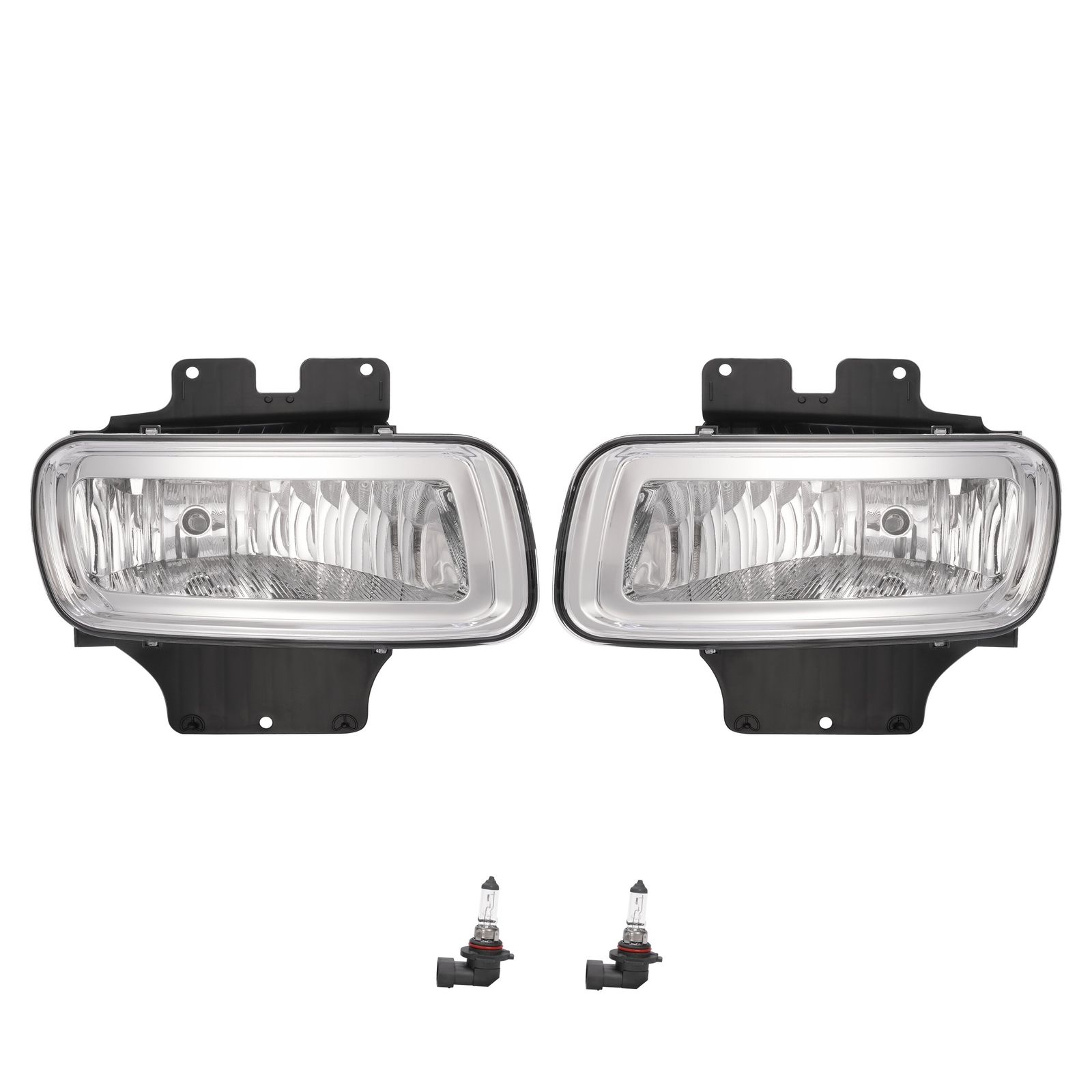 Fog Light Fog Lamp Brackets W/Bulb For Ford F150 04-06 Lincoln Mark LT 06 LH&RH