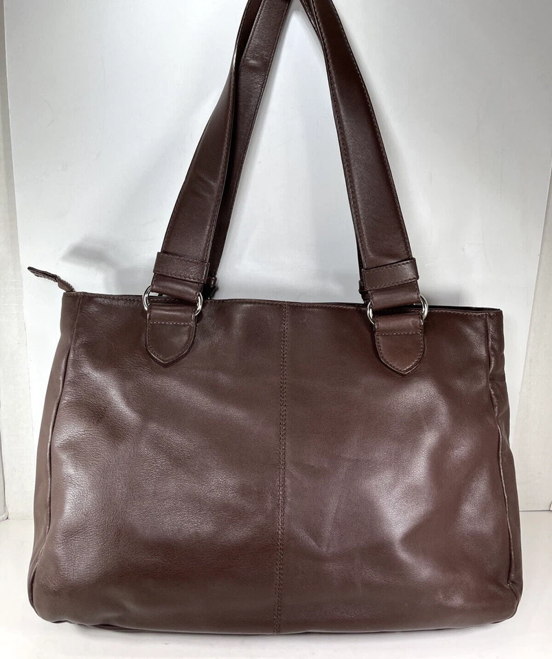 Cromia Chocolate Brown Soft Leather Tote Shoulder Bag - Made in Italy - Image 2 of 4