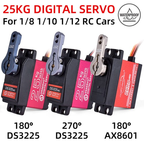 25KG Metal Gear Waterproof High Torque Steering Digital Servo for 1/10 RC Car - Picture 2 of 13
