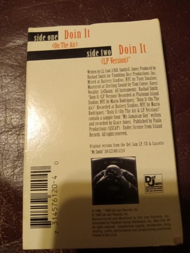 LL Cool J - Doin' It Cassette Single 1996 Def Jam Records 314 576 120-4 Hip Hop - Picture 2 of 4