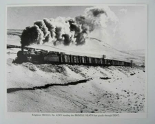 Large Photo/Print Kingmoor Mogul 42905 Brindle Heath Fast Goods Train Via Dent