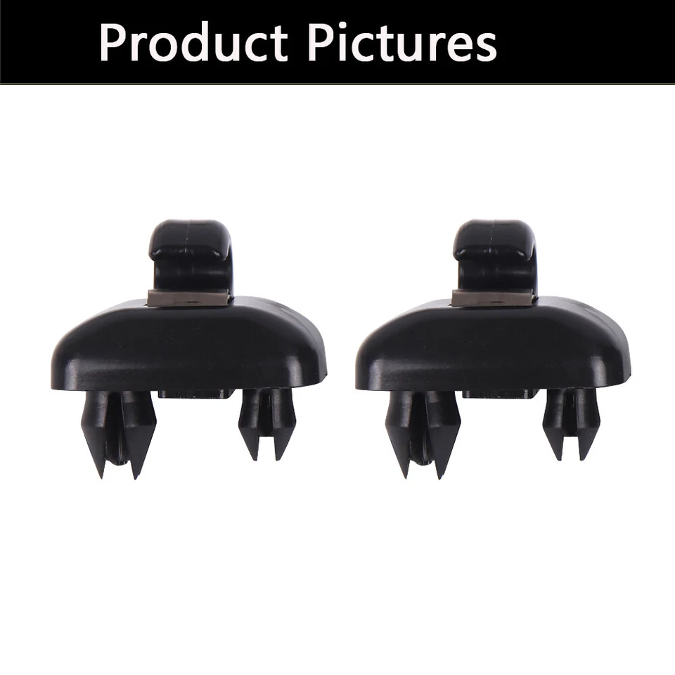 Gancho soporte clip para parasol para Audi A3 S3 A4 S4 A5 S5 Q3 Q5 8U0857562A negro 2X Foto 4 de 4