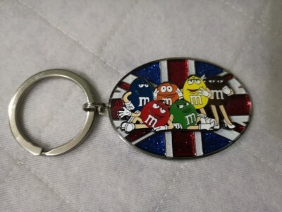 NEU M&M'S/M und M'S/MNMS/MMS Schokolade Union Jack Schlüsselanhänger/Keyring