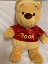 Ty Beanie Buddy    WINNIE The POOH SPARKLE DISNEY 10" BEAR MEDIUM New MWMT's