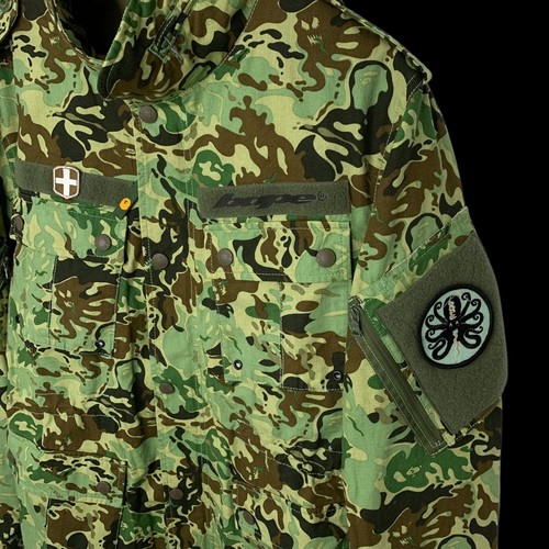 BAPE A BATHING APE | Octopus Ghost Camo Field Jacket (Green) | M vtg rare - Picture 4 of 8