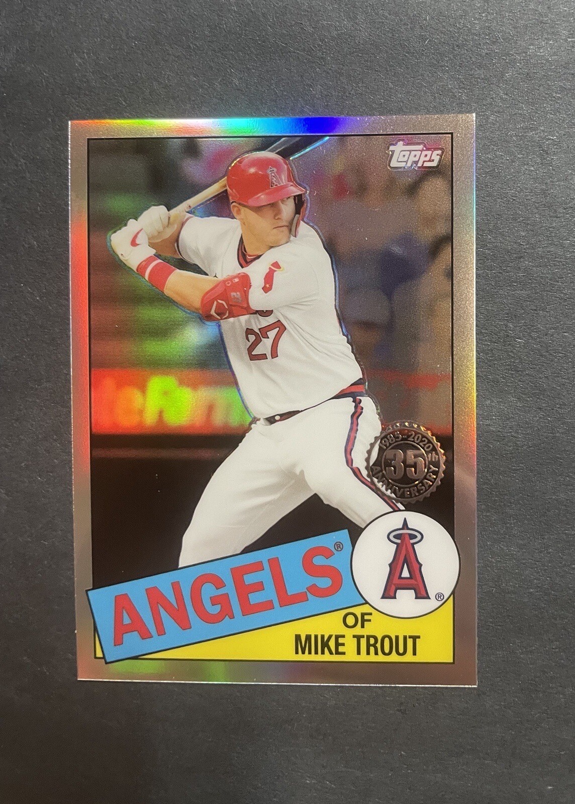 Mike Trout 2020 Topps Chrome Refractor #85TC-1