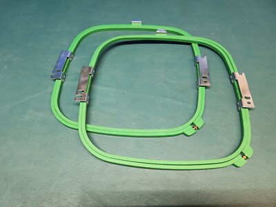 Tajima Embroidery Machine Lot Of 2 Hoops 12'' Inch number 30