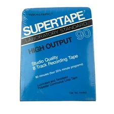 Realistic Supertape Laboratory Standard 8-Track Blank Tape New