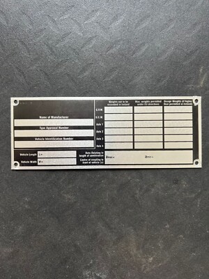 Dublin Bus Atha Cliath Volvo Olympian 96-D-244 RH244 Chassis Body Plate Badge