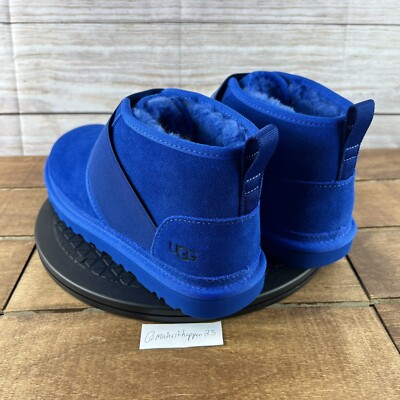 UGG Neumel II Graphic SHEEPSKIN Wool Lining Chukka Blue 