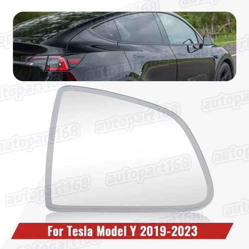 For 2019-2023 Tesla Model Y Right Passenger Heated Mirror Glass Anti-Glare