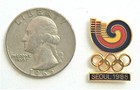 SEOUL 1988  SUMMER OLYMPIC CLOISONNE LOGO PIN — photo 1