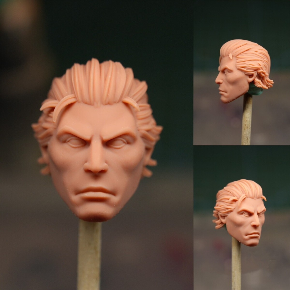 1/12 Unpainted 2099 Spider-man Miguel O'Hara Head Carved Sculpt