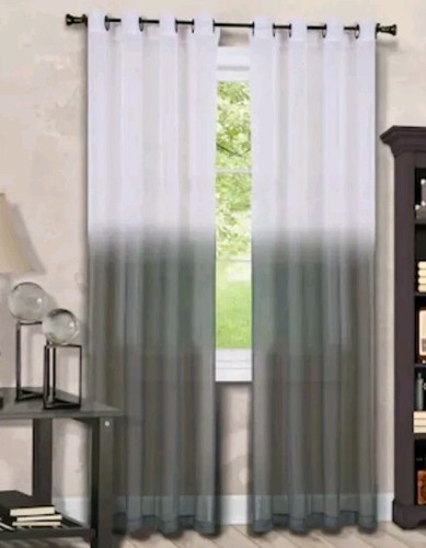 ESSENCE ~ 8 Grommet ~ 52" x 63" ~ CHARCOAL ~ Semi-Sheer Curtain Panel - Bild 3 von 8