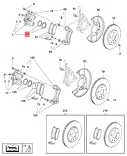 Original GM/OPEL 13504029 Reparatursatz, Bremssattel Astra J Insignia A Zafira