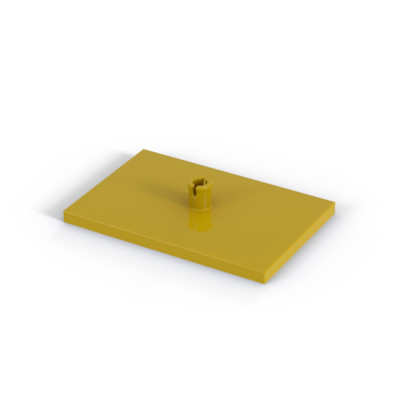 Lego 1x Drehplatte Eisenbahn 6x4 train bogie plate 4025 gelb yellow