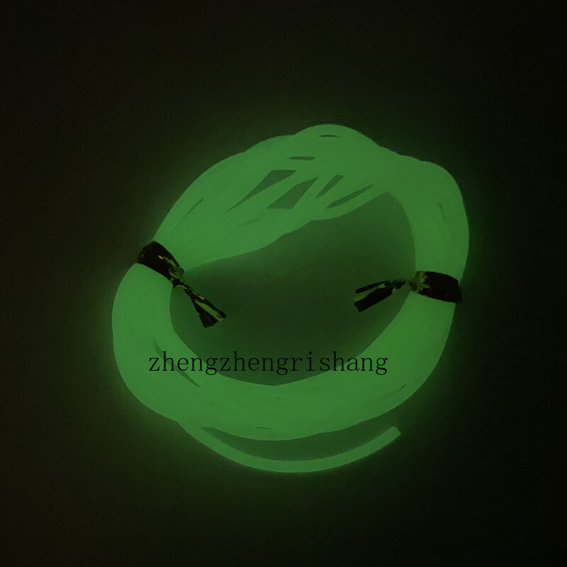 Tubo Luminescente Per Pesca In Silicone - Soft Plastic Glow Tubing Per Deep Sea, Nuovo