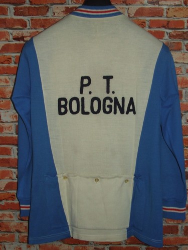 Eroica Camiseta Shirt Maillot Bici Ciclismo Vintage 70'S Bolona 50% Lana Bordada - Imagen 2 de 3