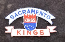 VINTAGE SACRAMENTO KINGS NBA BASKETBALL COLLECTIBLE PATCH 2" X 2 1/2" IRON ON