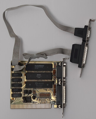 ATIO-V8 ISA 8-bit Multi-I/O Controller (1992, COM, LPT, RS-232, parallel, retro)