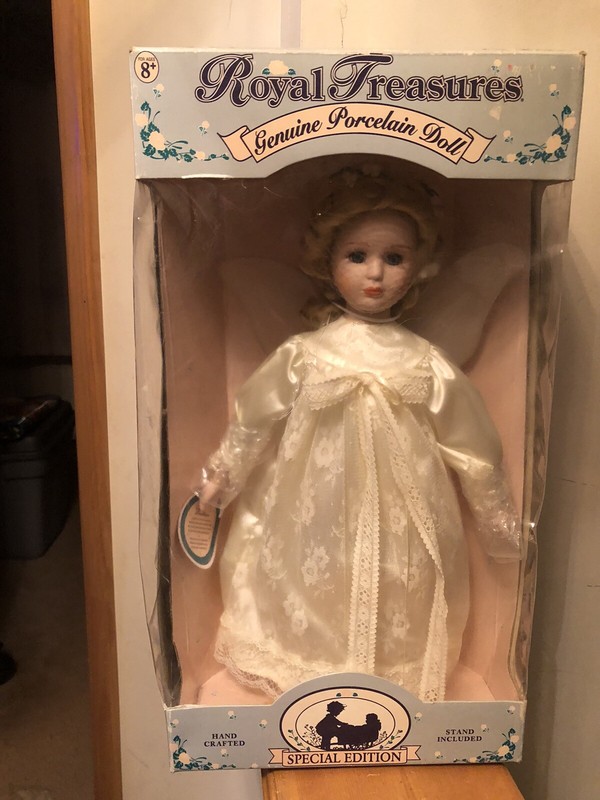 Royal Treasures Genuine Hand Painted 16" Doll by Adelco Memories - Curly Blonde
