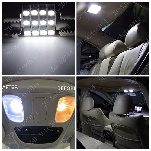 9pcs LED Xenon White Light Interior Package Kit for Nissan Pathfinder 2005-2012 - Foto 3 di 12