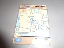 1991 Pro Set Desert Storm Card #44 Geography Persian Gulf