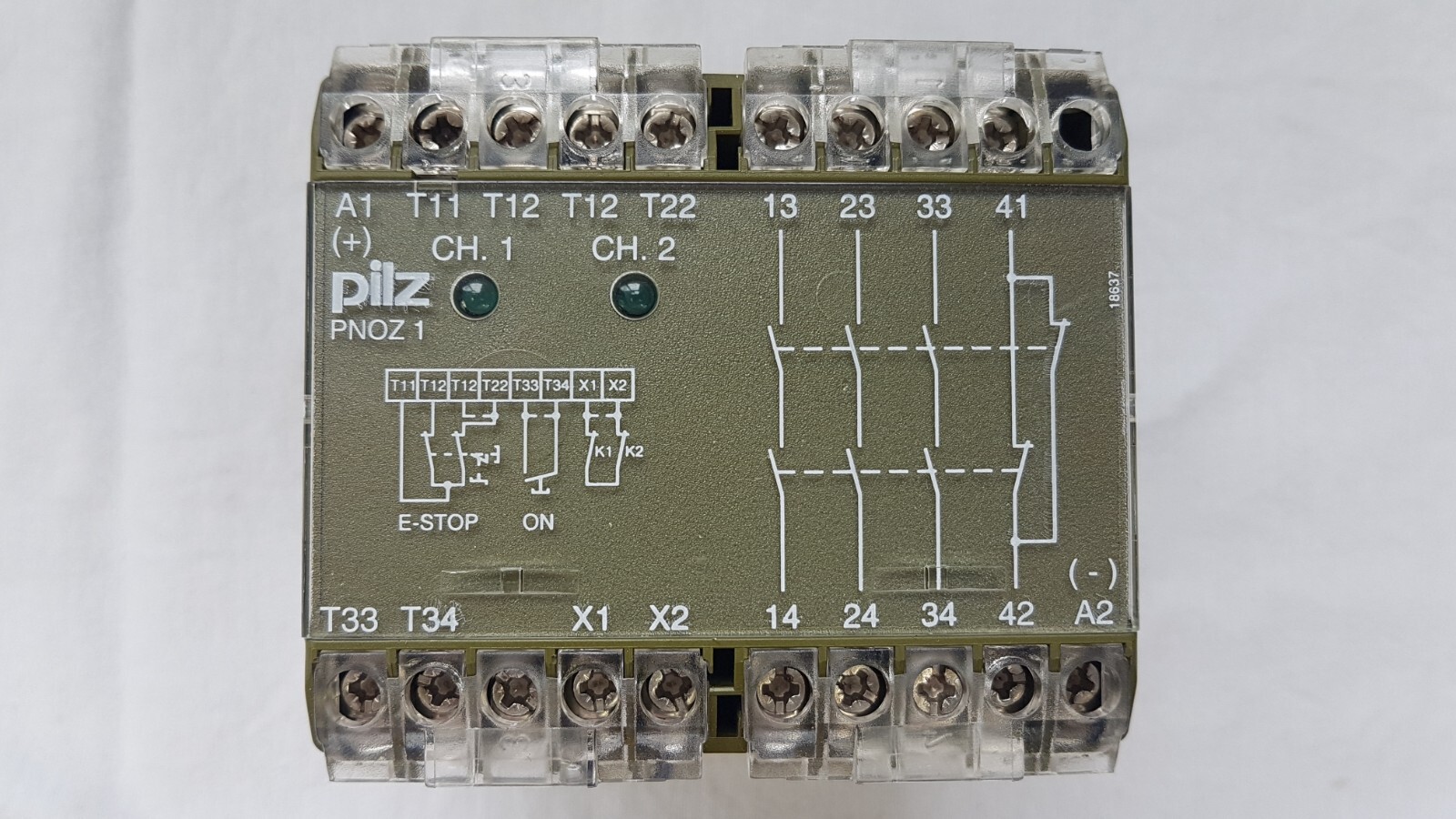 Pilz PNOZ-1 Safety Relay - 475695 - 24VDC 24W 3.5W - 3S10 - Unused #2