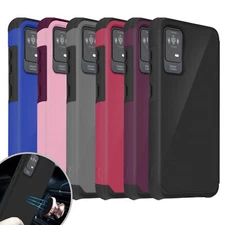 For TCL ION X / ION V Phone Case Magnet Mount Friendly Hard Hybrid Cover