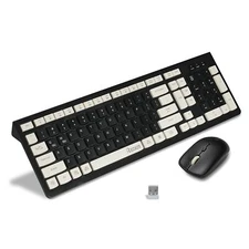 Wireless Keyboard and Mouse Combo Reccazr 2.4G Full-Sized Keyboard and Mouse ...