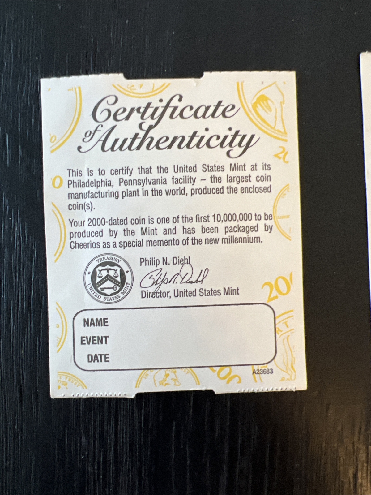 2000 Cheerios Cereal Lincoln Penny Sealed Coin First Minted Run x3 3