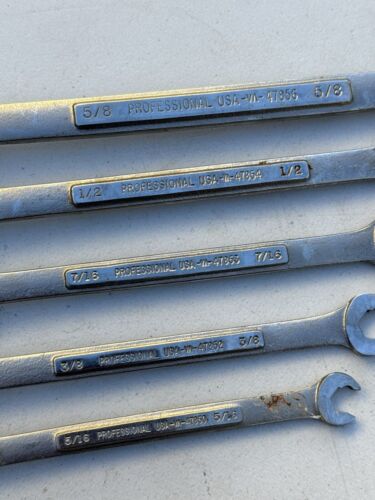 VTG Craftsman 42358 - 5pc Quick Speed/Combination Wrench Set USA - Picture 4 of 4