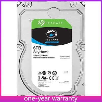  ST6000VX001 Seagate SkyHawk 6TB 3.5'' Internal Hard Drive Disk SATA 6.0Gb/s