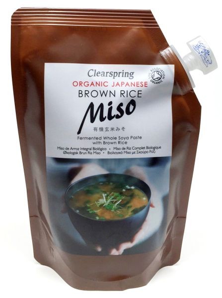 Clearspring Bio Vollreis Miso pasteurisiert 2x 300g Genmai Miso Japan fermentier