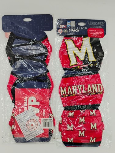 Confezione da 3 copri viso Maryland. 2 confezioni da 3 nuove - Foto 2 di 5