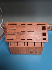 Cutco Signature Set Block 24 Slot Oak Wood Me...